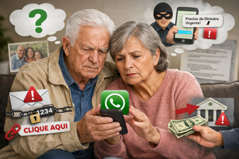 O método dos 3 filtros para idosos identificarem mensagens perigosas no WhatsApp