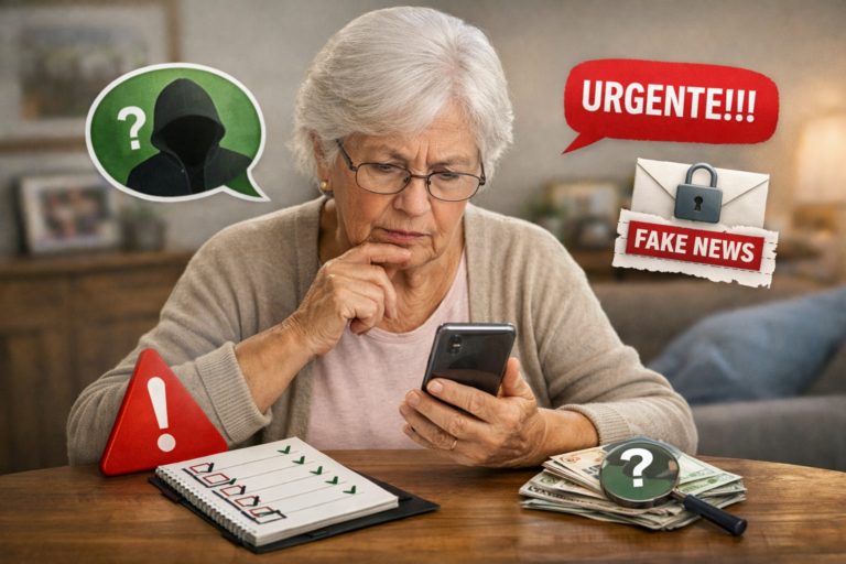 Educação digital para idosos: como transformar desconfiança em proteção no WhatsApp